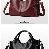 Fashionable Pure Color Basket Handbag Women's Commuter Bag Soft PU Leather Vintage Style Single Shoulder Bag with Internal Zipper