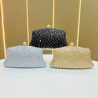 Women's Bags Women's Shiny Rhinestone Dinner Bags Can Be Matched With Dress Clutch Bags Fashion Temperament Elegant Clutch Bag