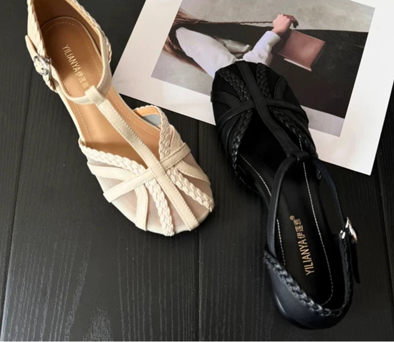 Designer Roman Flats Sandals Women Summer New Gladiator Low Heel Women Sandals