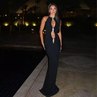 Sexy Cross-Border Dress with Hole Party Gown Wraparound Skirt Women's Fashion Clothing Dress