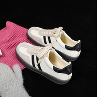 Women Tennis Sneakers Flats Ladies Fashion Lace-up Vulcanized Shoes Spring Autumn Woman Outdoor Trainers Footwear