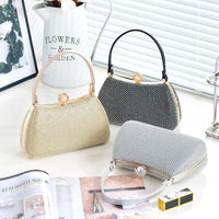 Stylish Simple Sparkling Full Diamond Handbag Temperament Shoulder Sparkling Diamond Crossbody - Simple Yet Stylish Banquet Bag