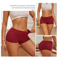 3PCS Women's Panties Cotton Seamless Sports Boxers Underwear Female Solid Color Briefs Cozy Lingerie Intimate Underpants