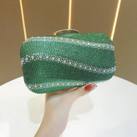 Luxury Rhinestone Clutch Bag for Women Elegant Evening Purse Fashion Crystal-Encrusted Handbag Party Shoulder Bags