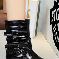 Pointed Fashion Women's Boots Retro Style Thick Heel Low Heel Medium Tube Women's Boots