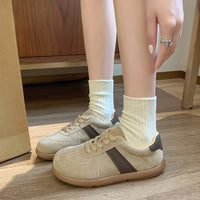 Fashion Trend Women's Casual Shoes College Style Wide Toe Soft Comfortable Flat Shoes Outdoor Casual Sports Shoes