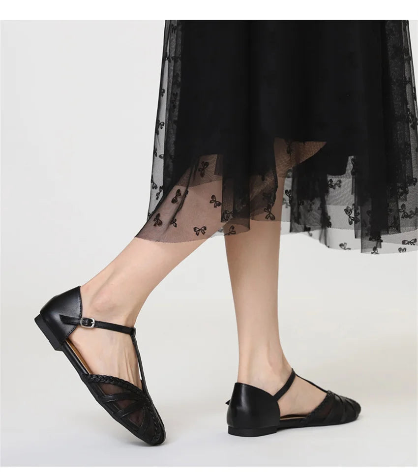 Designer Roman Flats Sandals Women Summer New Gladiator Low Heel Women Sandals