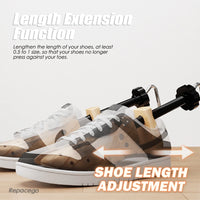 1/2 Pc Wooden Shoe Trees Adjustable Shoe Stretcher Expander Women Unisex Length Width shoes Extender Keeper Heels