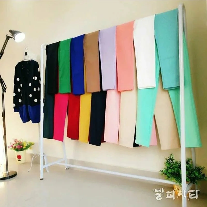 Fashion Ankle Length Suit Pants Office Lady Pencil Pantalones 8 Color Spring High Waist Women's Capris Basic Slim Work Trousers Natalia Home Fashion    Natalia Home Fashion