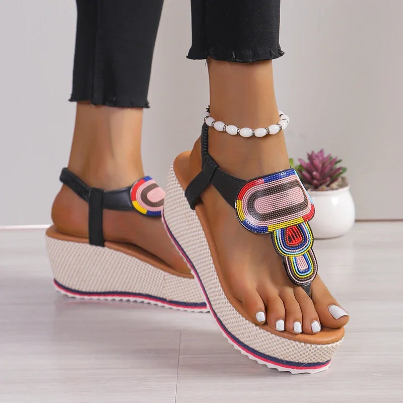 Women Sandal Fashion Shoes for Women Open Toe Wedges Sandals Women Luxury Designer Platform Sandals - Natalia Home Fashion