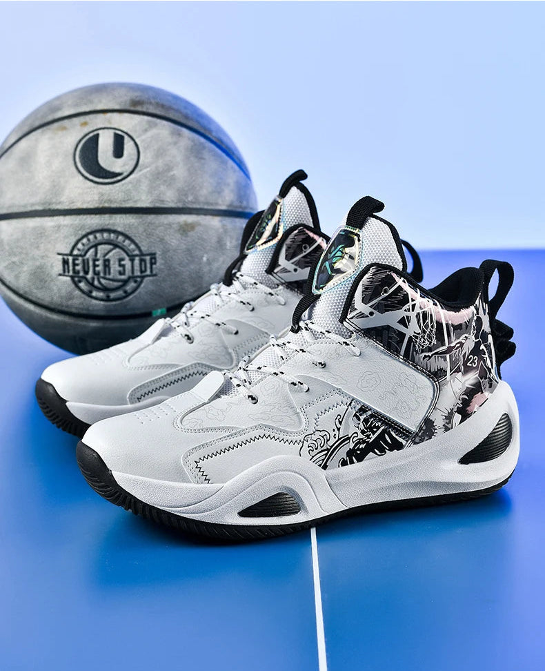 Professional Basketball Shoes Women Anti Slip Cushioning Wear Resistant Breathable Sneakers Outdoor Training Teen Athletic Shoes