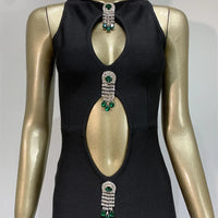 Sexy Cross-Border Dress with Hole Party Gown Wraparound Skirt Women's Fashion Clothing Dress