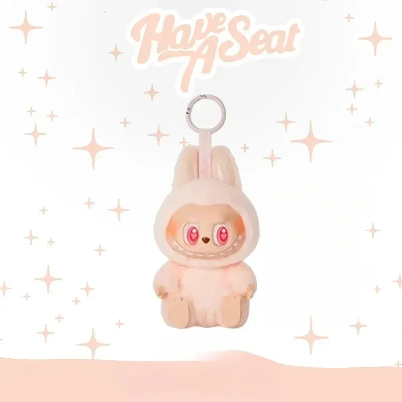 Labubu Spot Pop Mart Gift Rabb Vinyl Doll Keychain Blind Box Toys for Kids Birthday for Girlfriend Valentine Gift
