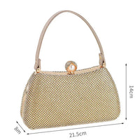 Stylish Simple Sparkling Full Diamond Handbag Temperament Shoulder Sparkling Diamond Crossbody - Simple Yet Stylish Banquet Bag
