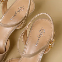 High Heels Sandals Women Fashion Solid Color Heels Sandals Pointed Toe Stiletto Ladies Commuting Single Shoes