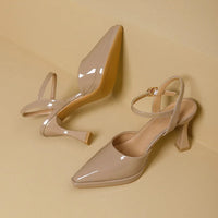 High Heels Sandals Women Fashion Solid Color Heels Sandals Pointed Toe Stiletto Ladies Commuting Single Shoes