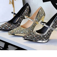 French Style Pointed Sexy High Heels for Women Thin Heels and Shallow Mouth Single Shoes