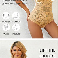 Seamless bodysuit printed plus size tummy control shapewear flat belly slimming full body shaper corset underwear women tank top