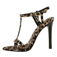 Sandals Women's T-strap Super High-heeled Open-toed Shoes, Sexy Thin-heeled Banquet Fashion Women's Shoes