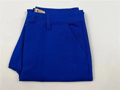 Fashion Ankle Length Suit Pants Office Lady Pencil Pants Spring High Waist Women's Capris Basic Slim Work Trousers Natalia Home Fashion    Natalia Home Fashion