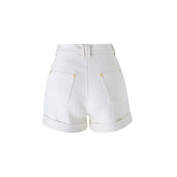 Texture Washed Denim Shorts for Women with Belt Casual Style Quality Jeans Trousers shorts