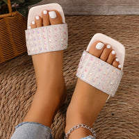 Fashion Casual Versatile Flat Slippers Beach Low Heel Trendy Women Sandals Fashion Women Shoes Slides Women