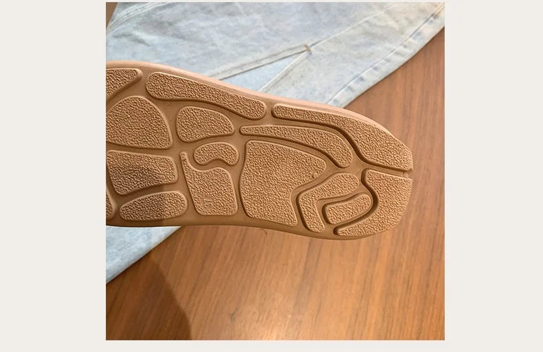 Fashion Trend Women's Casual Shoes College Style Wide Toe Soft Comfortable Flat Shoes Outdoor Casual Sports Shoes