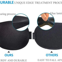 Sleep Mask 3D Contoured Blackout Eye Mask for Sleeping with Adjustable Strap Soft Night Blindfold Eye Shades for Naps
