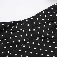 Polka Dot Print Tops Women Halter Low-Neck Bandage Ruffles Backless Sleeveless Skinny Fashion Street Versatile Vest