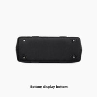 Large Capacity Ladies Handbag Fashion Woven Pattern Shoulder Bag Vintage Style Polyester Lining Soft PU Leather Material Commuter Bag