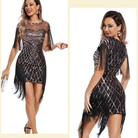 Sequin Retro Dress Embroidered Dress Prom Dress for women