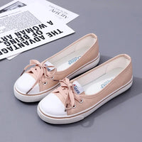 Versatile Artistic Shallow Trendy Shoes Women's Fashion Lace up Canvas Sneakers Shoes for Ladies Shoes Women's Style Canvas Shoes