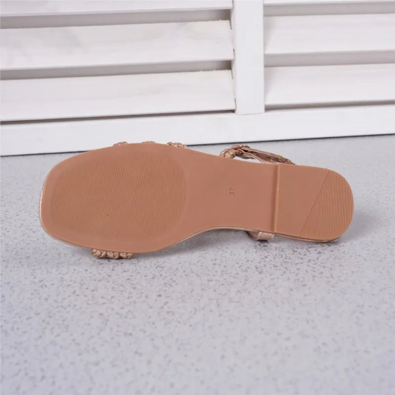 Fashion Sandals Summer Women Shoes Non-Slip Women's Sandals Elegant Flat Footwear Female Women Sandal
