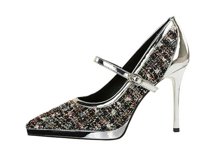 French Style Pointed Sexy High Heels for Women Thin Heels and Shallow Mouth Single Shoes