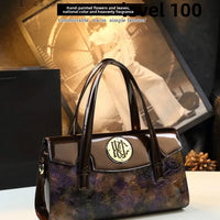 Fashionable Midlife Mom Handbag Soft PU Leather Women's Bag Elegant High-End Crossbody Handbag Polyester Lining