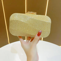 Luxury Rhinestone Clutch Bag for Women Elegant Evening Purse Fashion Crystal-Encrusted Handbag Party Shoulder Bags