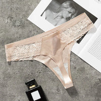 Women ruffles Underwear Invisible Seamless T Panties G-String Female Sexy Thongs Intimates Lingerie Ladies Briefs