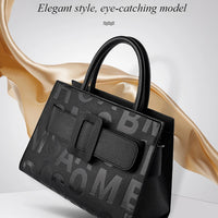 Bags for Women Trend Large-capacity Tote Bag, High Quality PU Leather Women's Retro Fashion Letter Handbag, Shoulder Bag