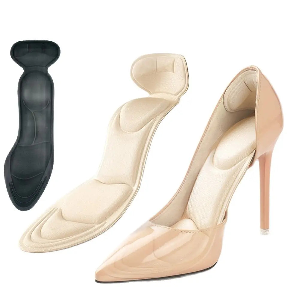 5 Pairs Heel Insoles Patch Pain Relief Anti-wear Cushion Pads Feet Care Heel Protector Adhesive Back Sticker Shoes Insert Insole