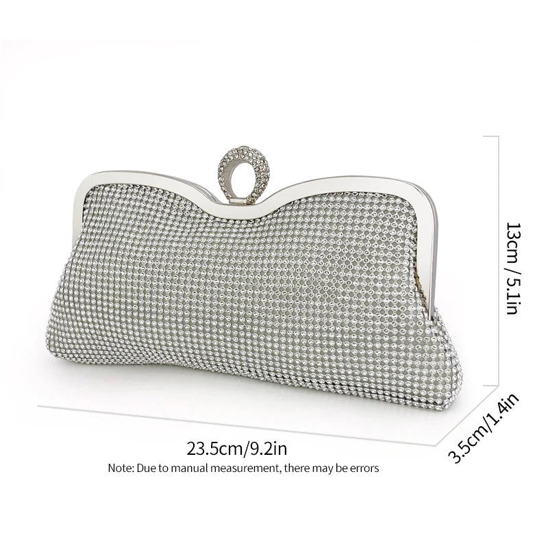 Diamond Handbag Wedding Purse Clutch With Luxury Bag Shiny Handbag Dress Clutch for Women Cocktail Party Handbag