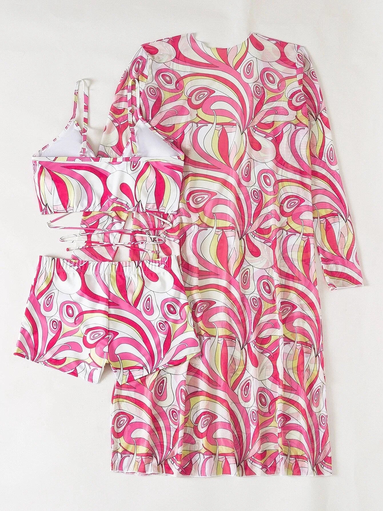 Sexy Print Bikini Women High Waist Swimsuit Cover Up Swimwear Female Lady Bathing Suit Swimming Summer Beachwear