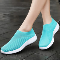 Women Shoes Breathable Flats Elastic Flat Shoes For Women Sneakers Spring Summer Footwear Lightweight Sports Shoes