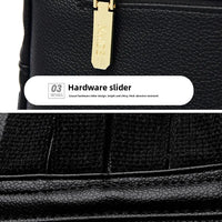 Soft Leather Dual-Shoulder Bag Student Backpack Travel Versatile Women's Bag