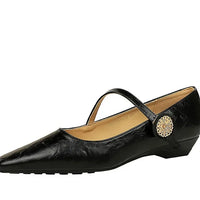 Spring Women's Shoes Classic Style Fashion Pointed Toe Daily Commuter Women's Mary Jane Party Ladies Shoes