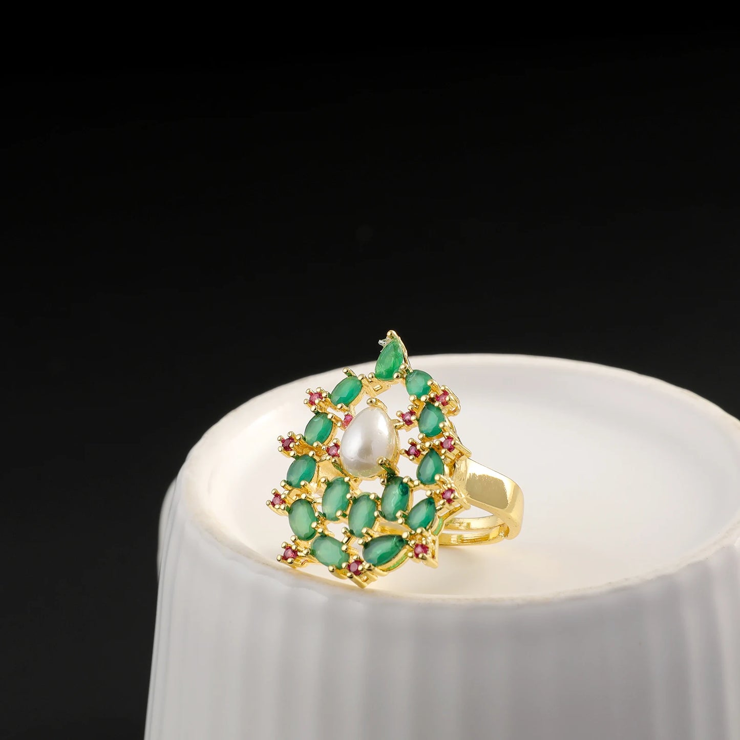 Dubai Elegant Luxurious Stylish Simple Mixed Colored Zirconia Jewelry 4 Piece Women's Jewelry Set for Wedding Party Natalia Home Fashion    Natalia Home Fashion