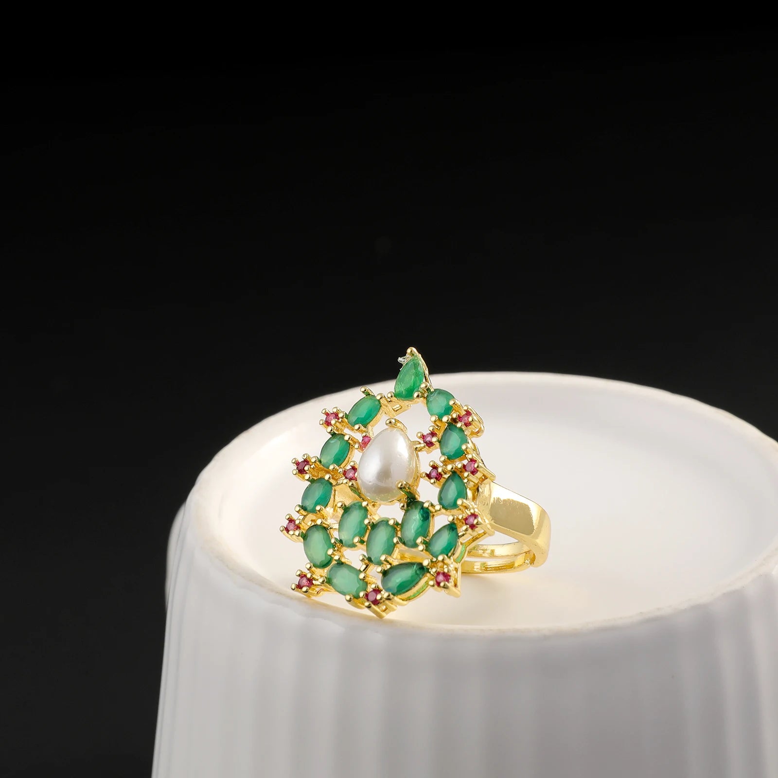 Dubai Elegant Luxurious Stylish Simple Mixed Colored Zirconia Jewelry 4 Piece Women's Jewelry Set for Wedding Party Natalia Home Fashion    Natalia Home Fashion