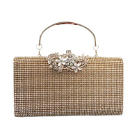 Diamond Encrusted Dinner Bag And Clutch, Square Hard Box Fully Lined With Diamonds.