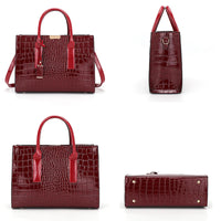 Luxury Handbags Alligator Designer PU Patent Leather Crossbody Bag For Women Tote Retro Ladies Messegner Shoulder Bags Bolsa Sac