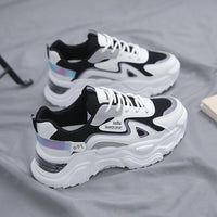Style Women's Sports Shoes Platform Flat Shoes Women's Shoes Green casual sneakers Women's Thick Sole Sports Shoes