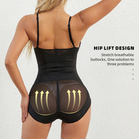 Women Sculpting Bodysuit Cross Compression abs Shaping Briefs Slimming Shapewear Over Bust Deep V Full Body Shaper Tummy Control